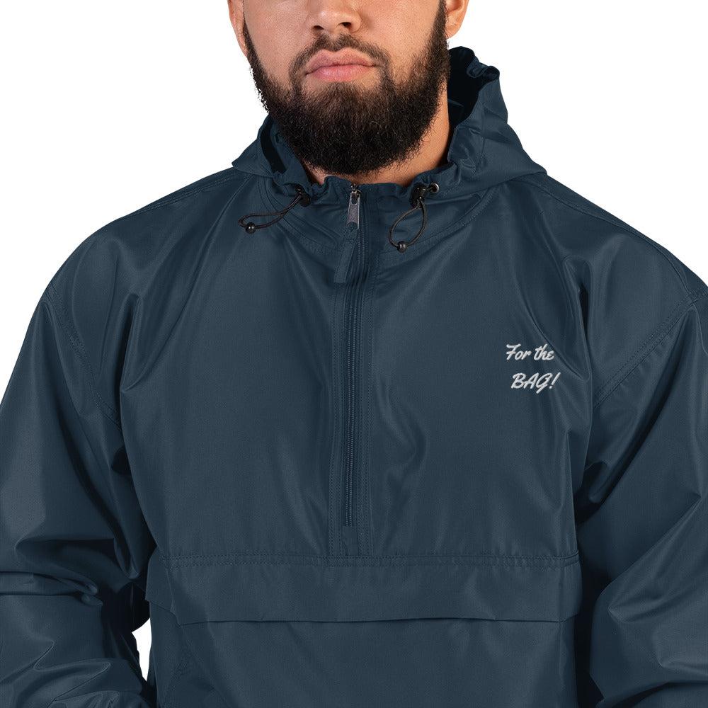 FortheBAG! Embroidered Champion Wind and Rain Resistant Jacket