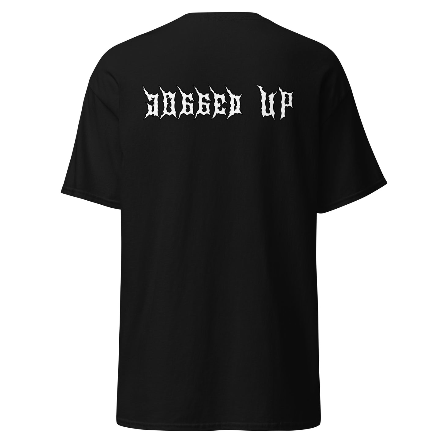 Black Embroidered Warlord + Jogged Up Shirt