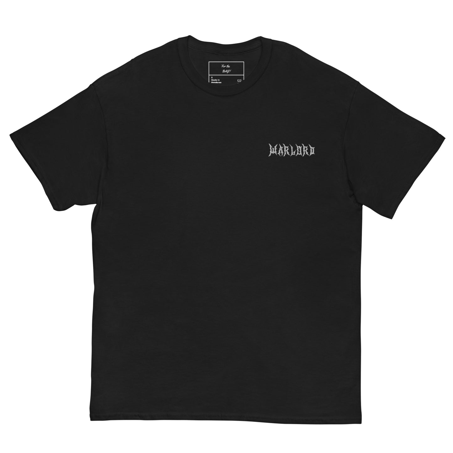Black Embroidered White Warlord Shirt