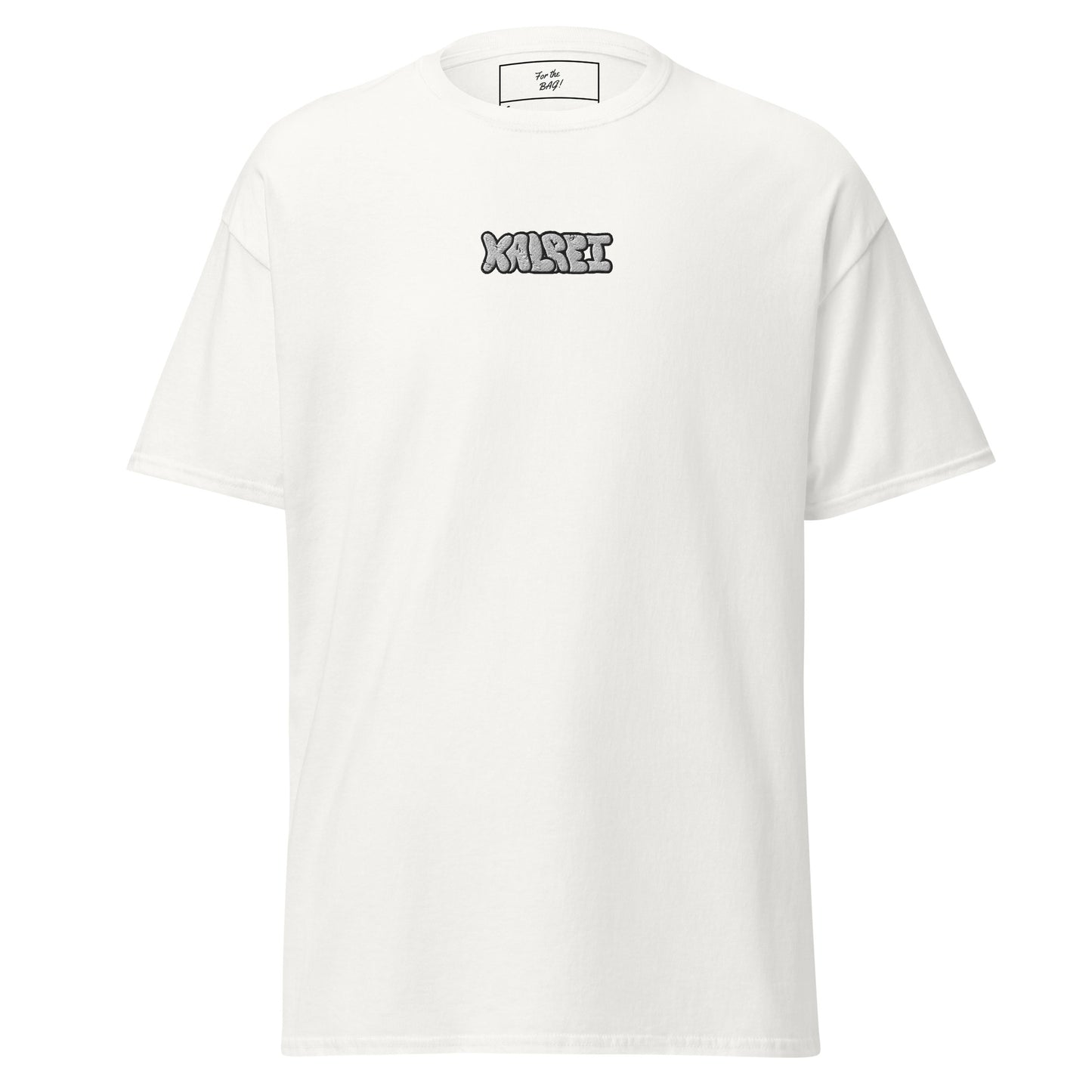 White Embroidered Center Logo Kalrei Shirt
