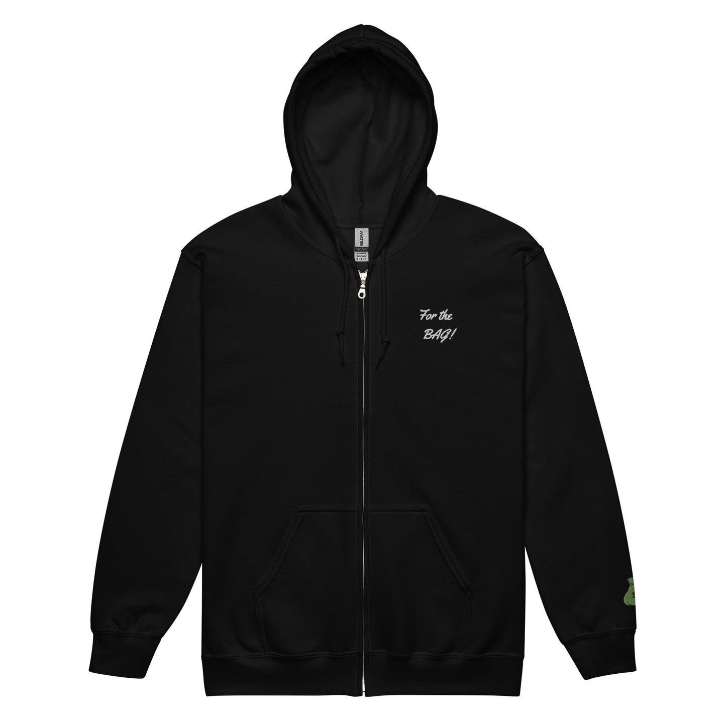 Black FortheBAG! Zip Hoodie