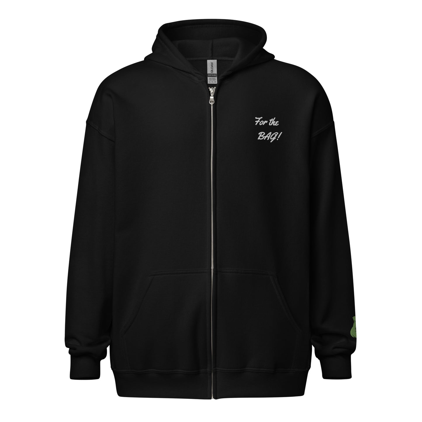Black FortheBAG! Zip Hoodie