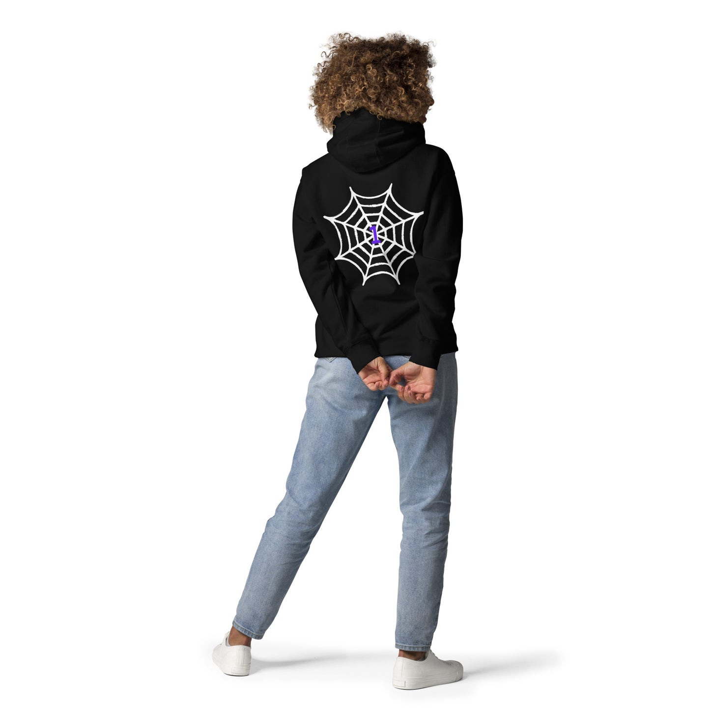 Black DVN with web on the back Hoodie
