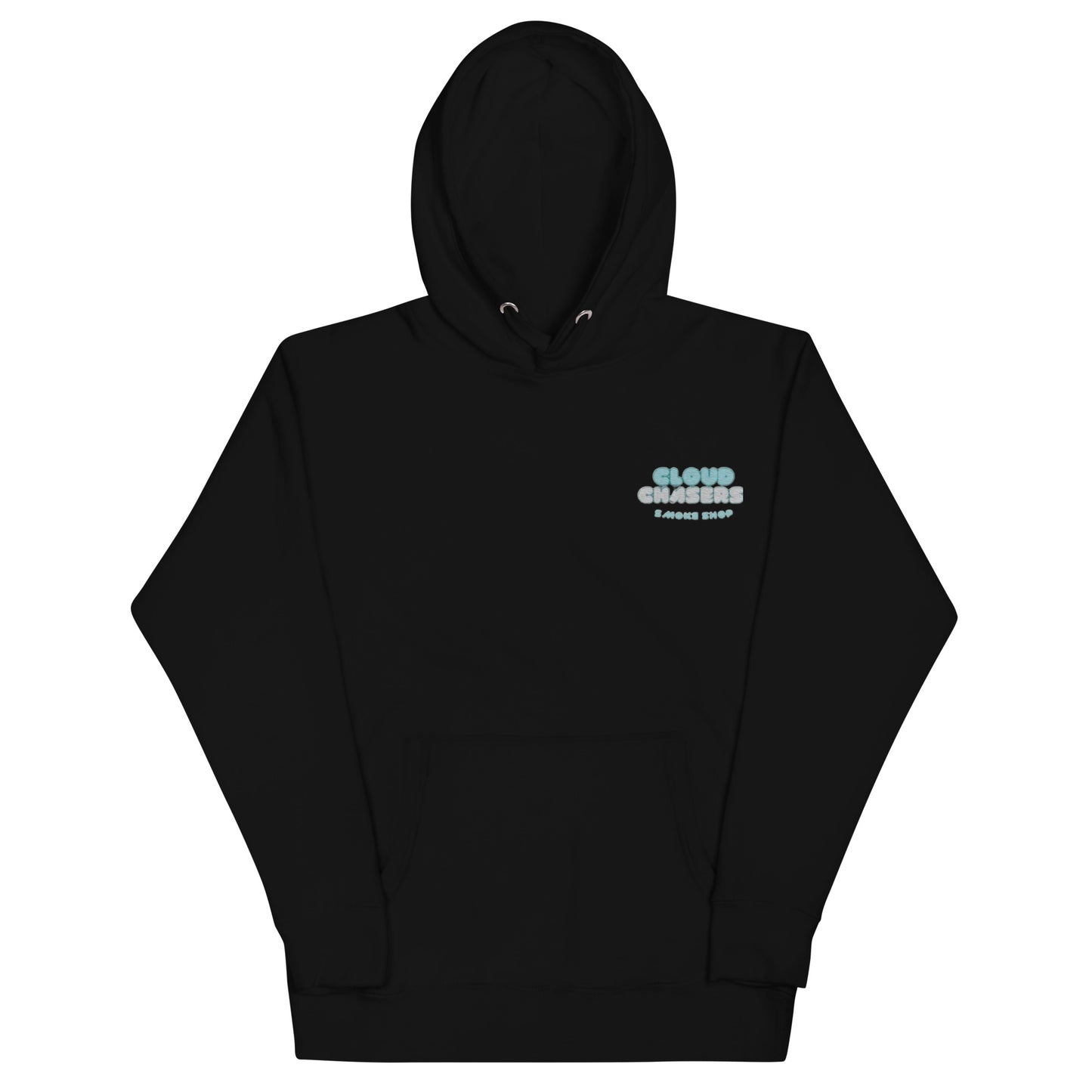 Cloud Chasers Black Embroidered Hoodie