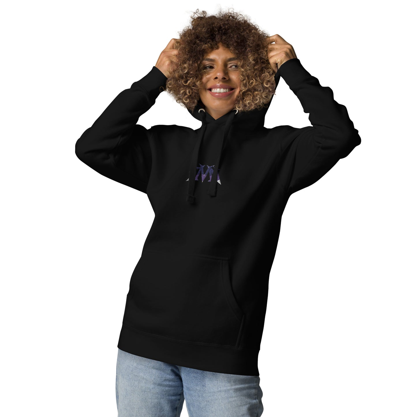 Black DVN with web on the back Hoodie