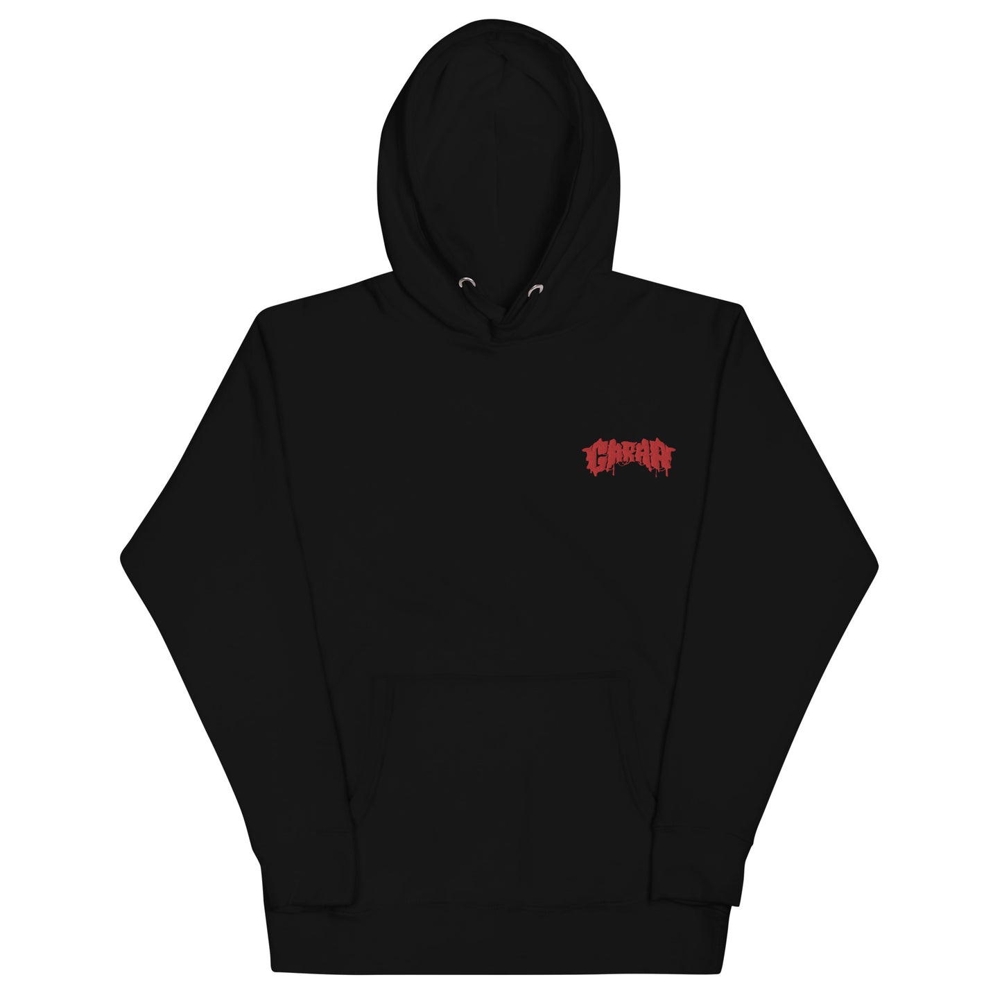 Garaa Embroidered Red Oozing Hoodie