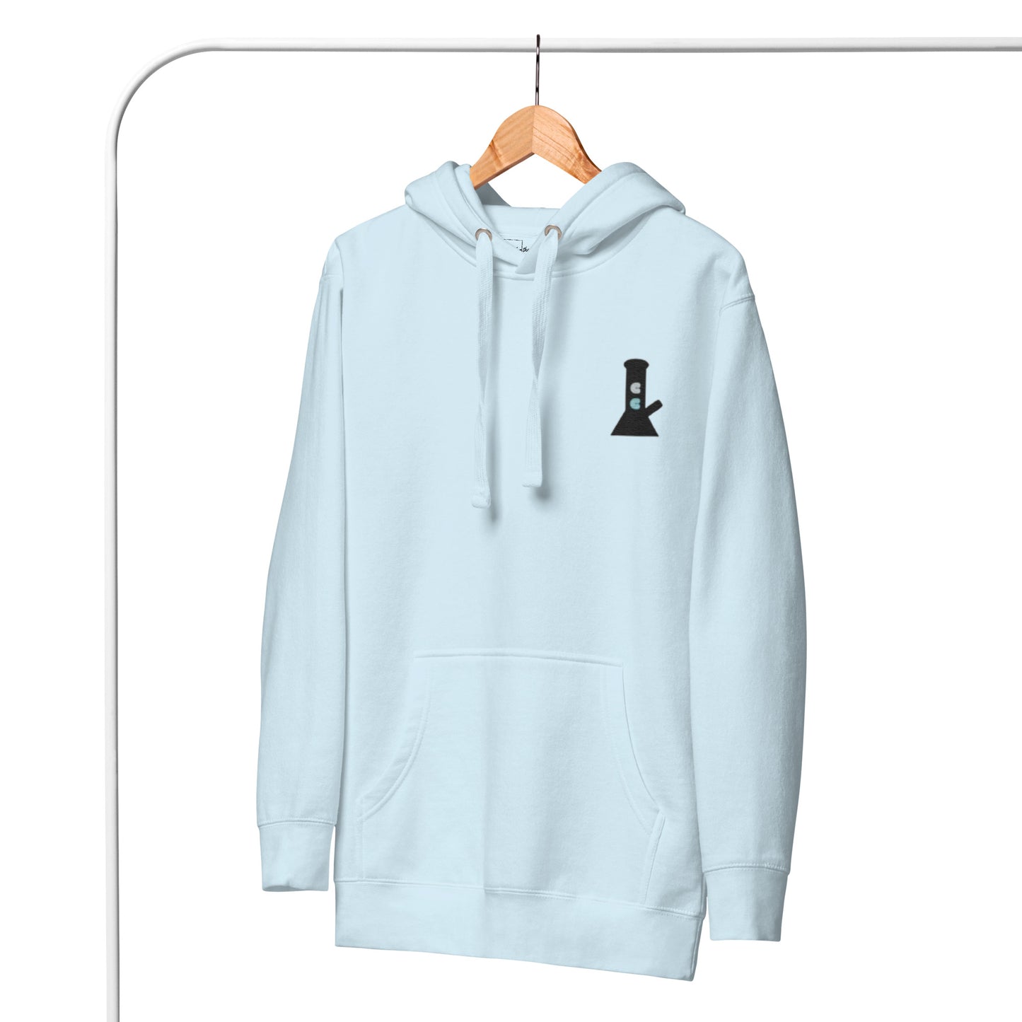Light Blue Cloud Chasers Embroidered Bong Hoodie