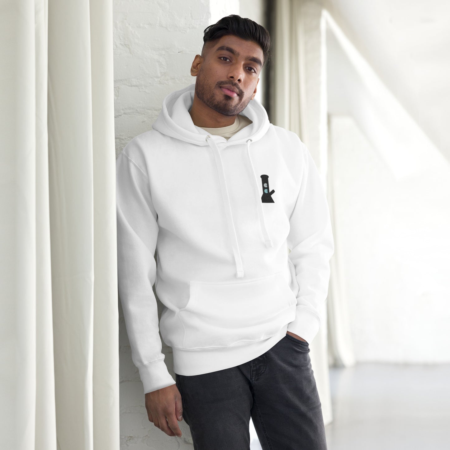 White Cloud Chasers Embroidered Bong Hoodie