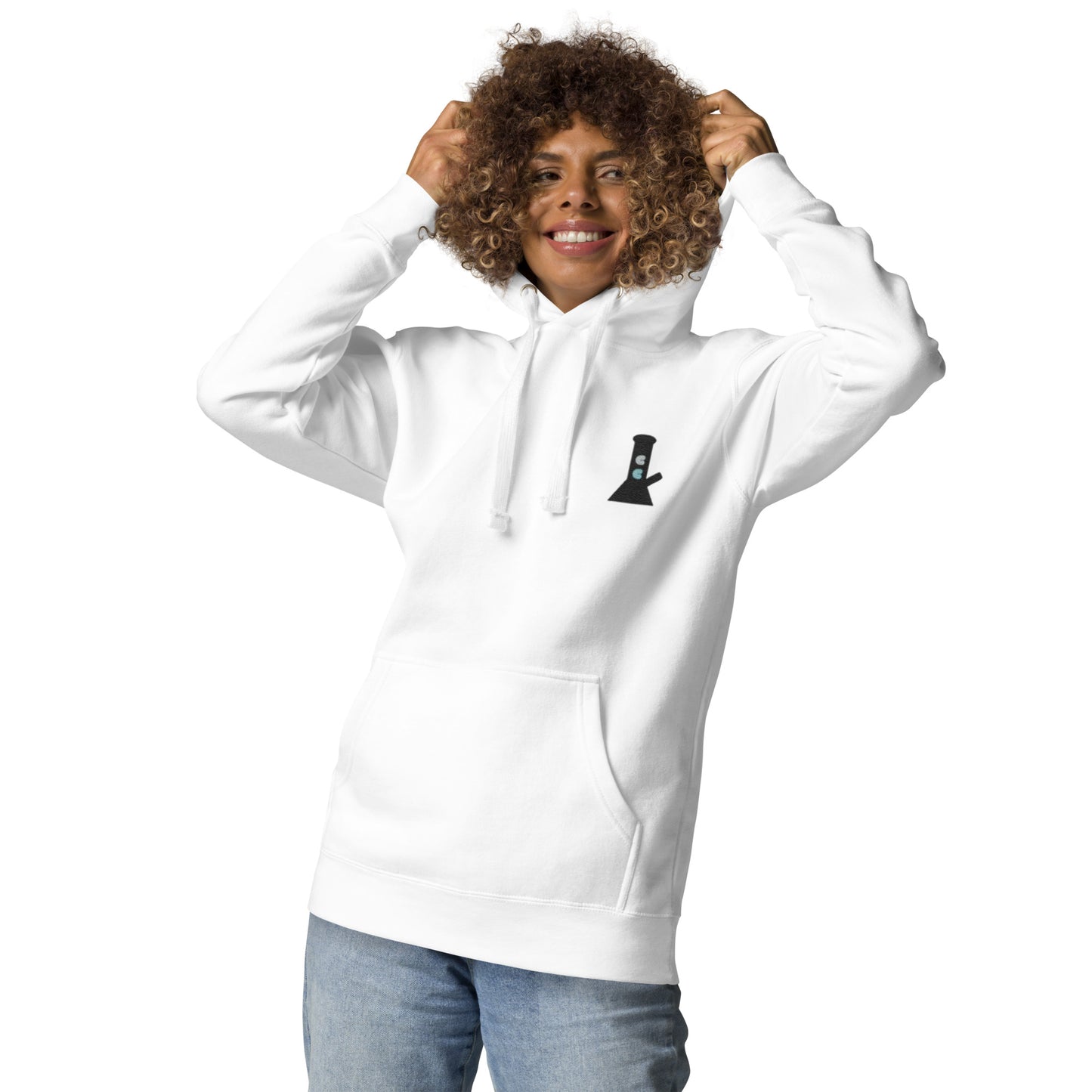 White Cloud Chasers Embroidered Bong Hoodie