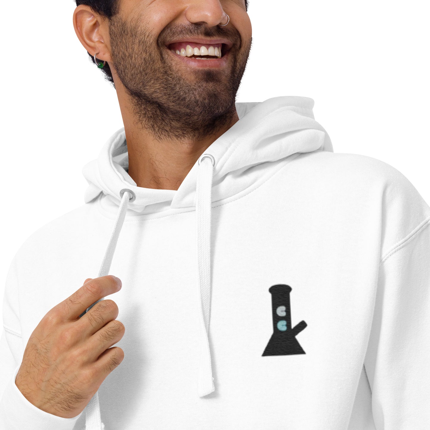 White Cloud Chasers Embroidered Bong Hoodie