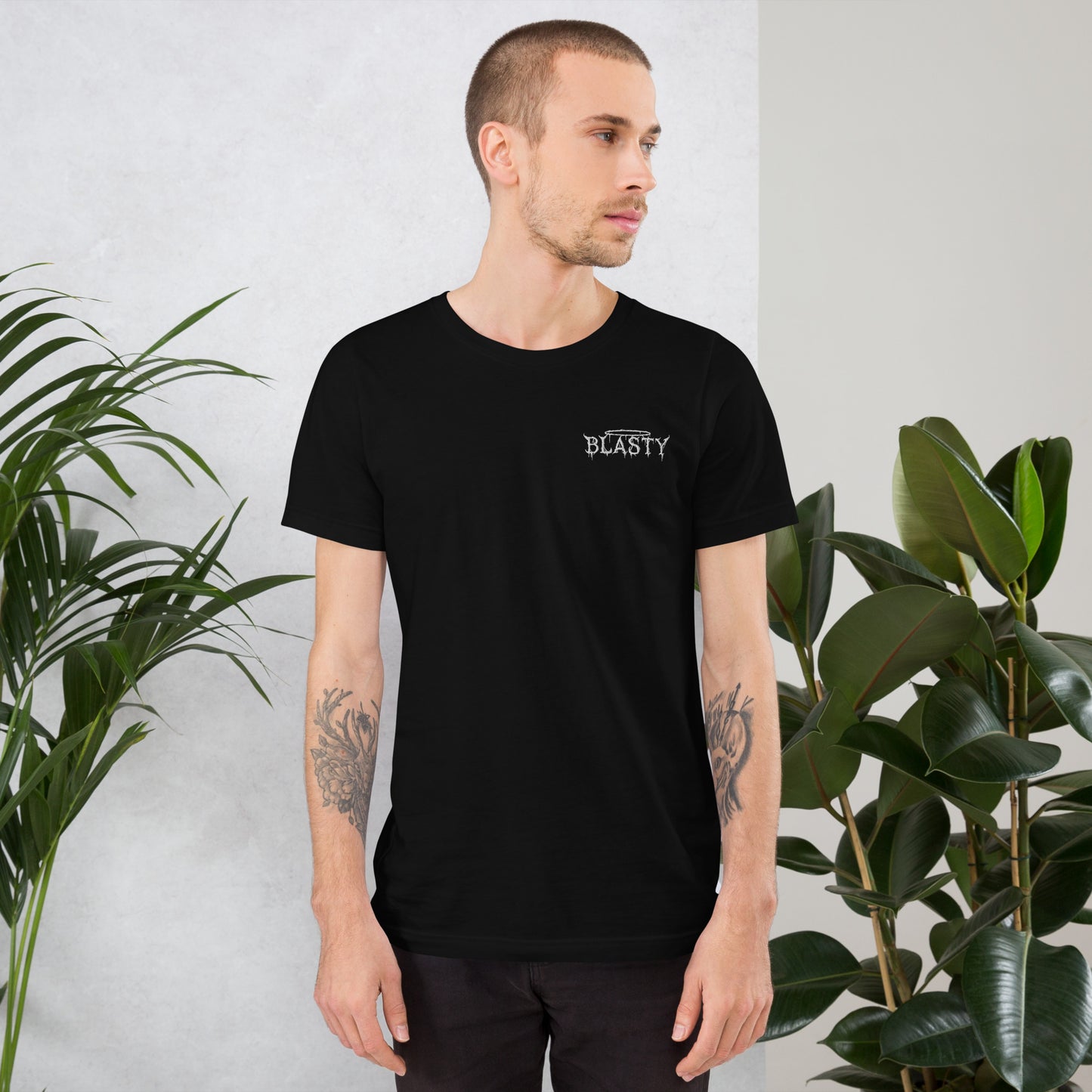 Black Embroidered Blasty Shirt