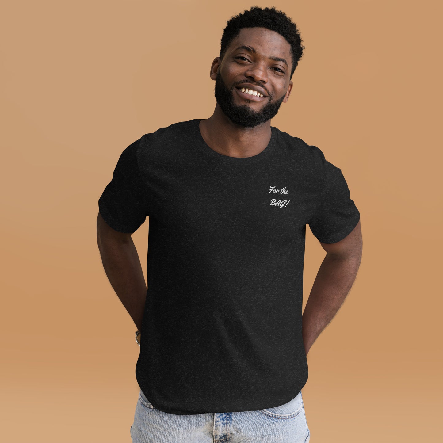 FortheBAG! Embroidered Black t-shirt