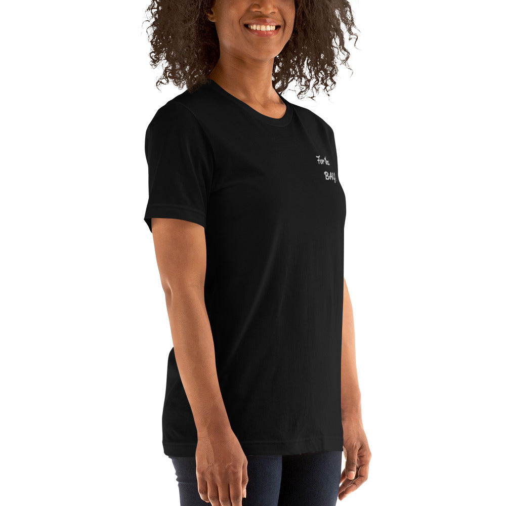 FortheBAG! Embroidered Black t-shirt