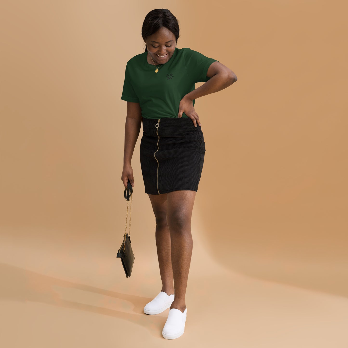 FortheBAG! Embroidered Green t-shirt