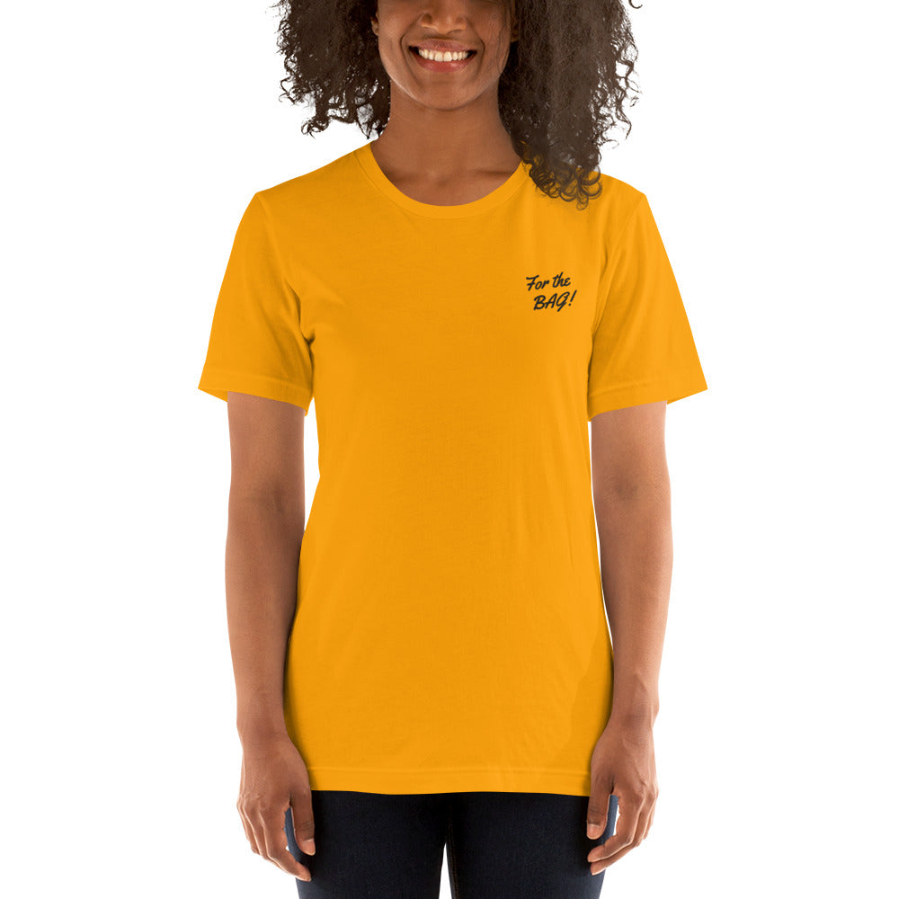 FortheBAG! Embroiderd Yellow t-shirt
