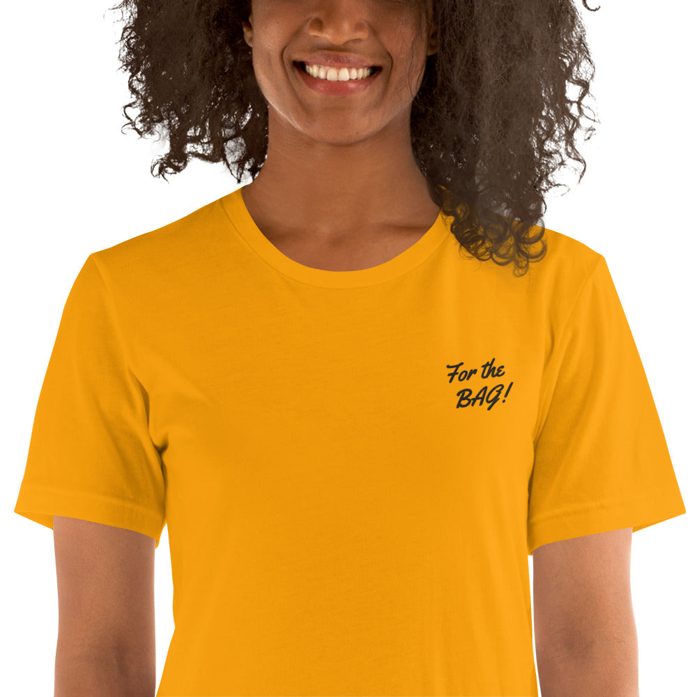 FortheBAG! Embroiderd Yellow t-shirt