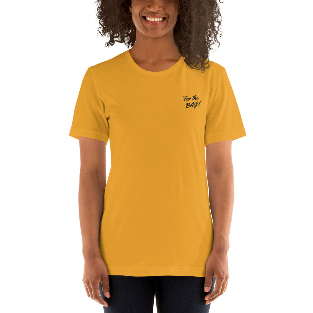 FortheBAG! Embroiderd Yellow t-shirt