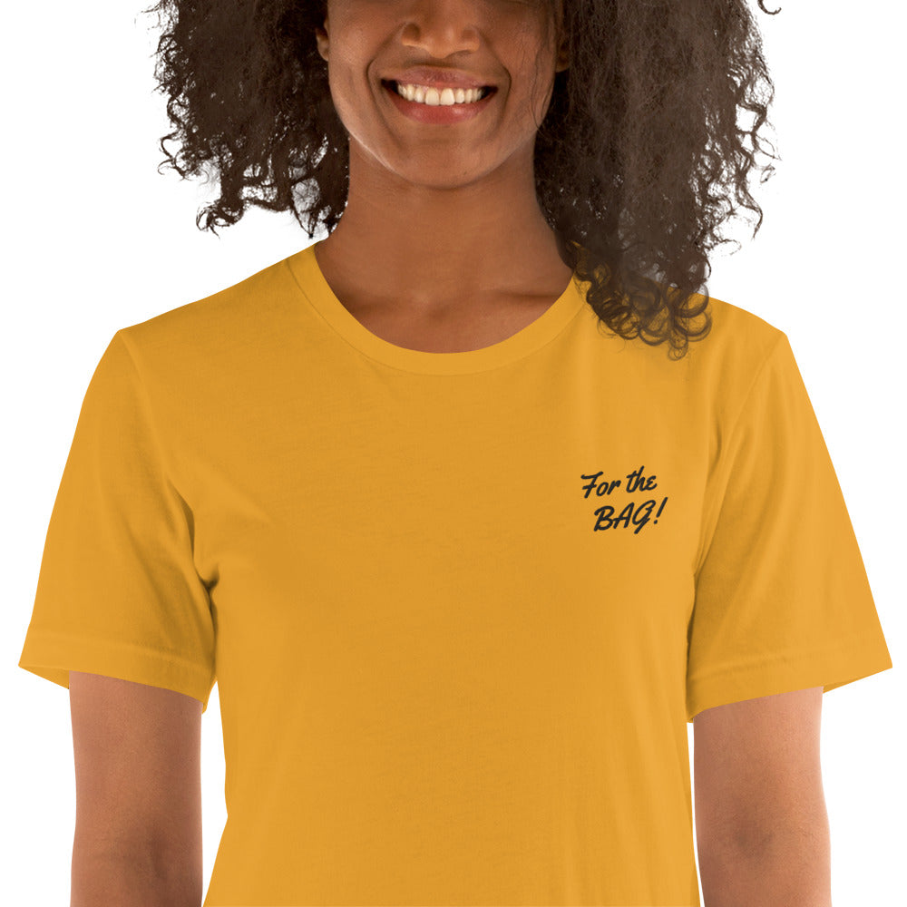 FortheBAG! Embroiderd Yellow t-shirt