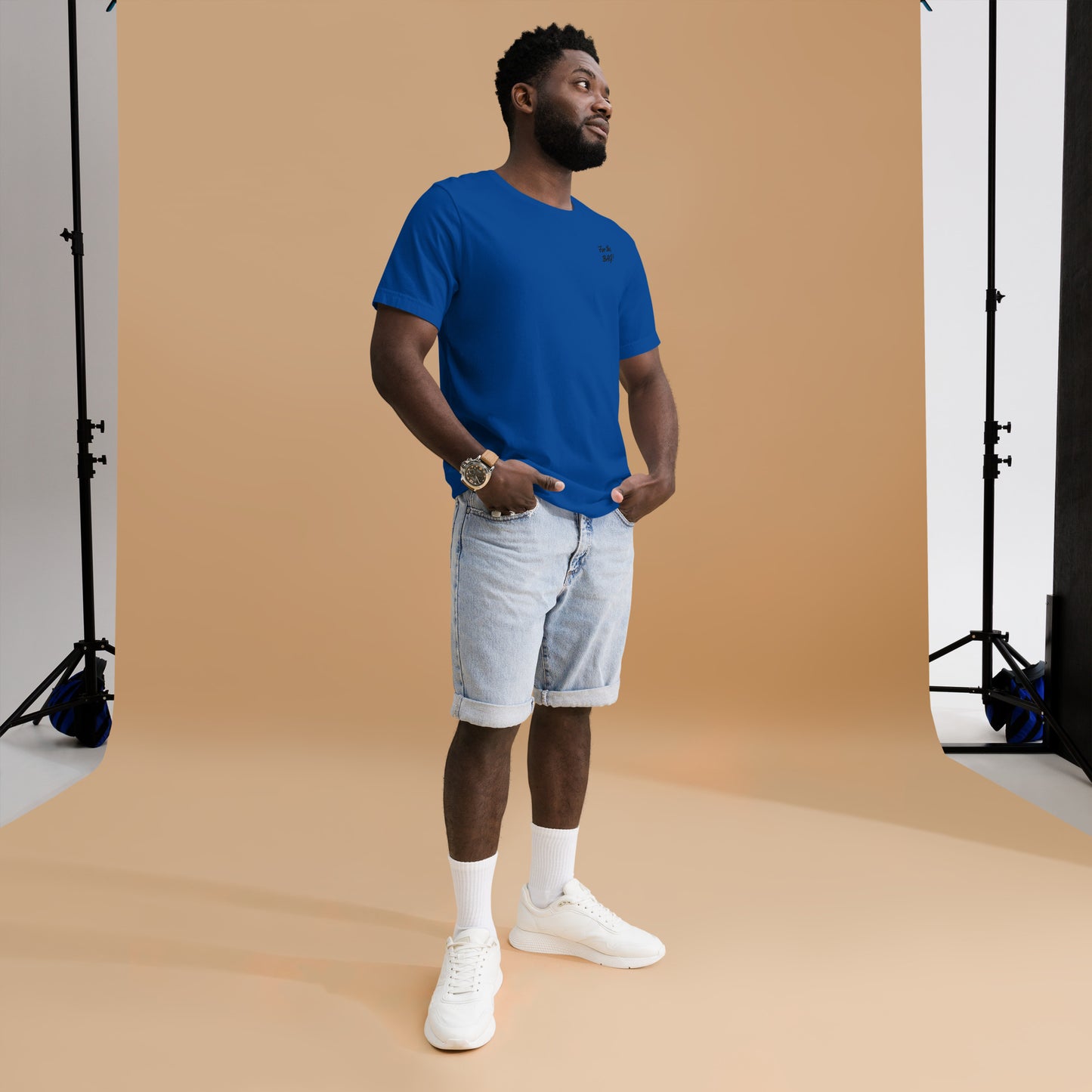 FortheBAG! Dark Blue Embroidered t-shirt