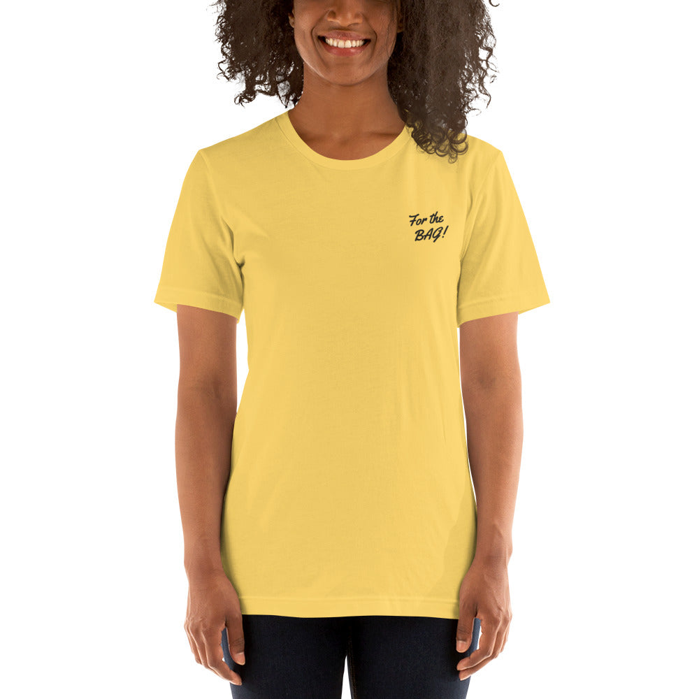 FortheBAG! Embroiderd Yellow t-shirt