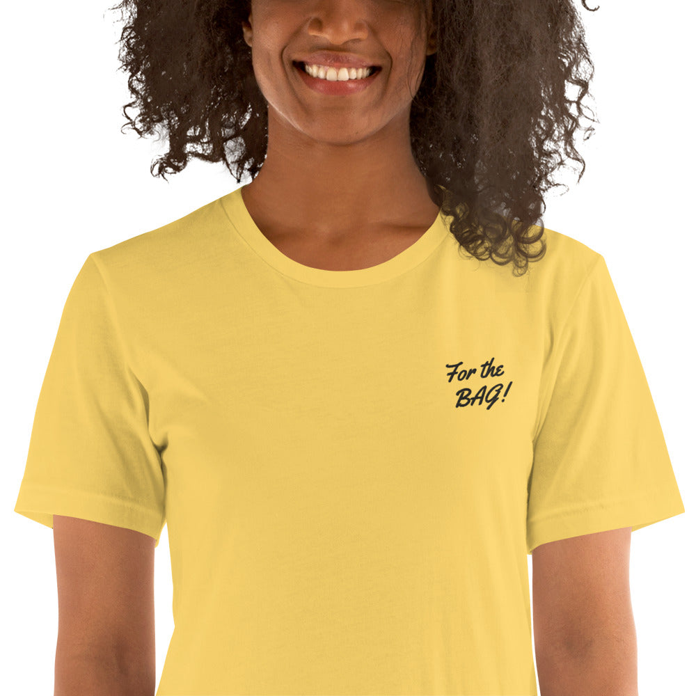 FortheBAG! Embroiderd Yellow t-shirt