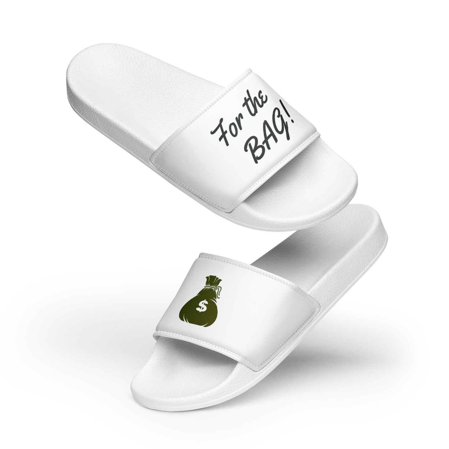 FortheBAG! All White Women's slides