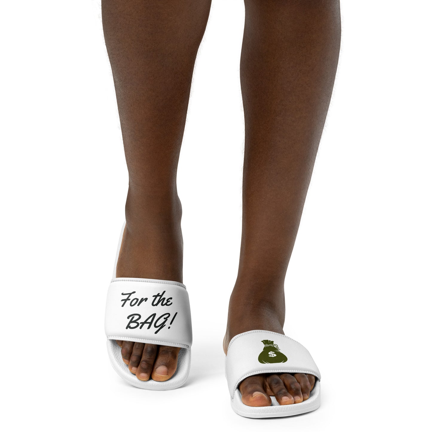 FortheBAG! All White Women's slides