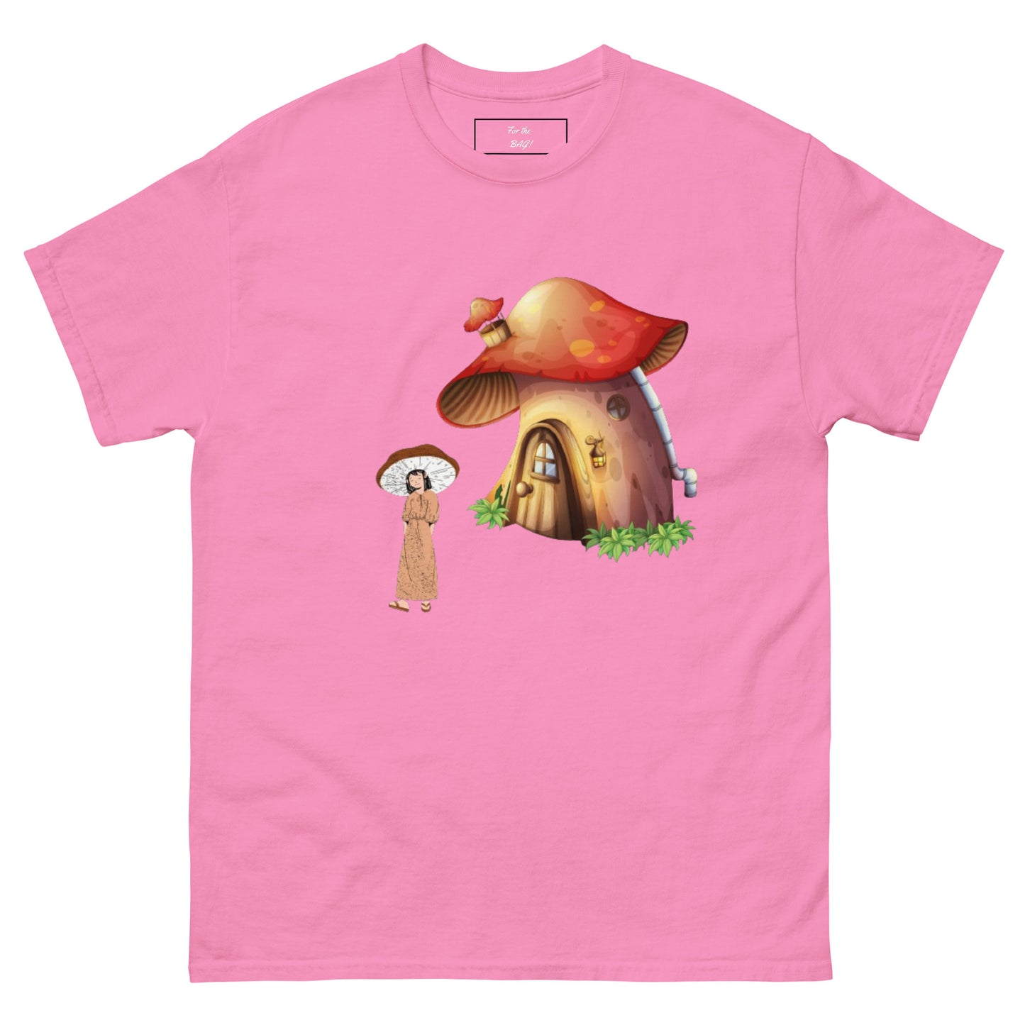 Pink Mushroom House and Woman DGT Shirt