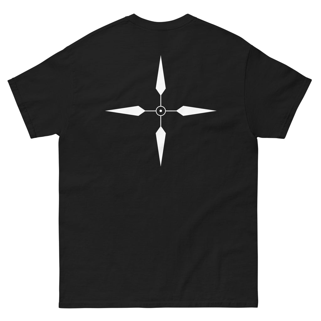 Black Embroidered Justyy Shirt with Points on the back