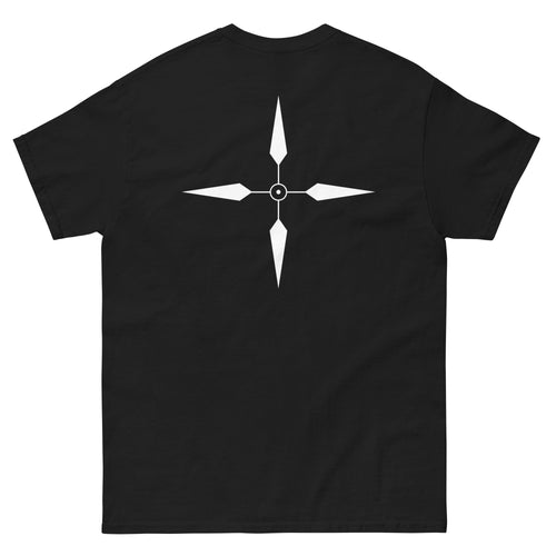 Black Embroidered Justyy Shirt with Points on the back