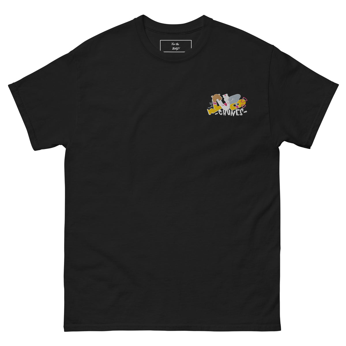 Black Embroidered Cub Chunes Shirt