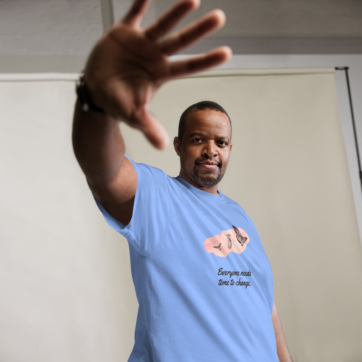Light Blue Life of a caterpillar Shirt