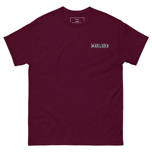 Maroon Embroidered White Warlord Shirt
