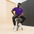 Purple Embroidered Cub Chunes Shirt