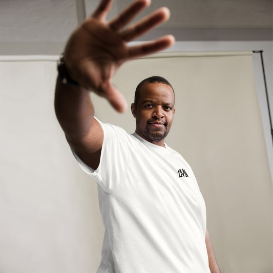 White Embroidered DVN Shirt