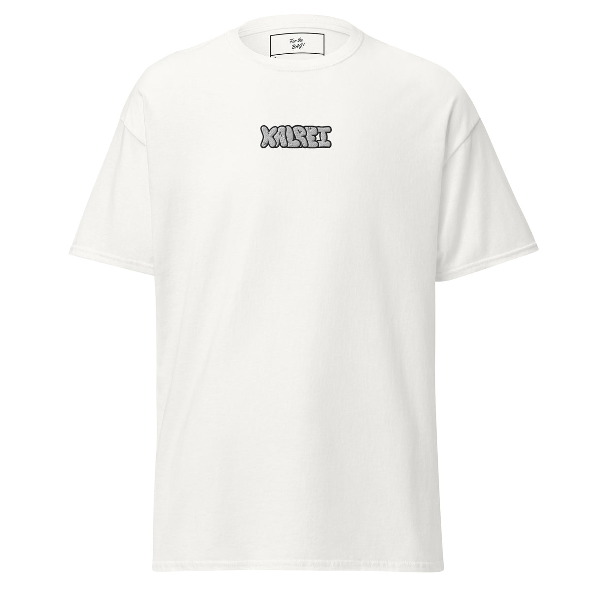 White Embroidered Center Logo Kalrei Shirt