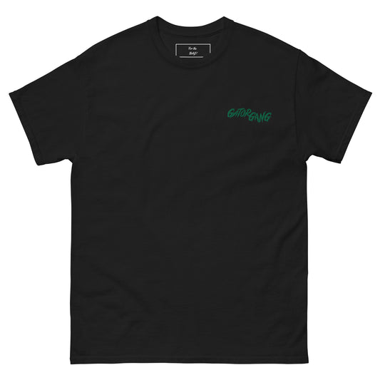 Black Embroidered Gator Gang Shirt
