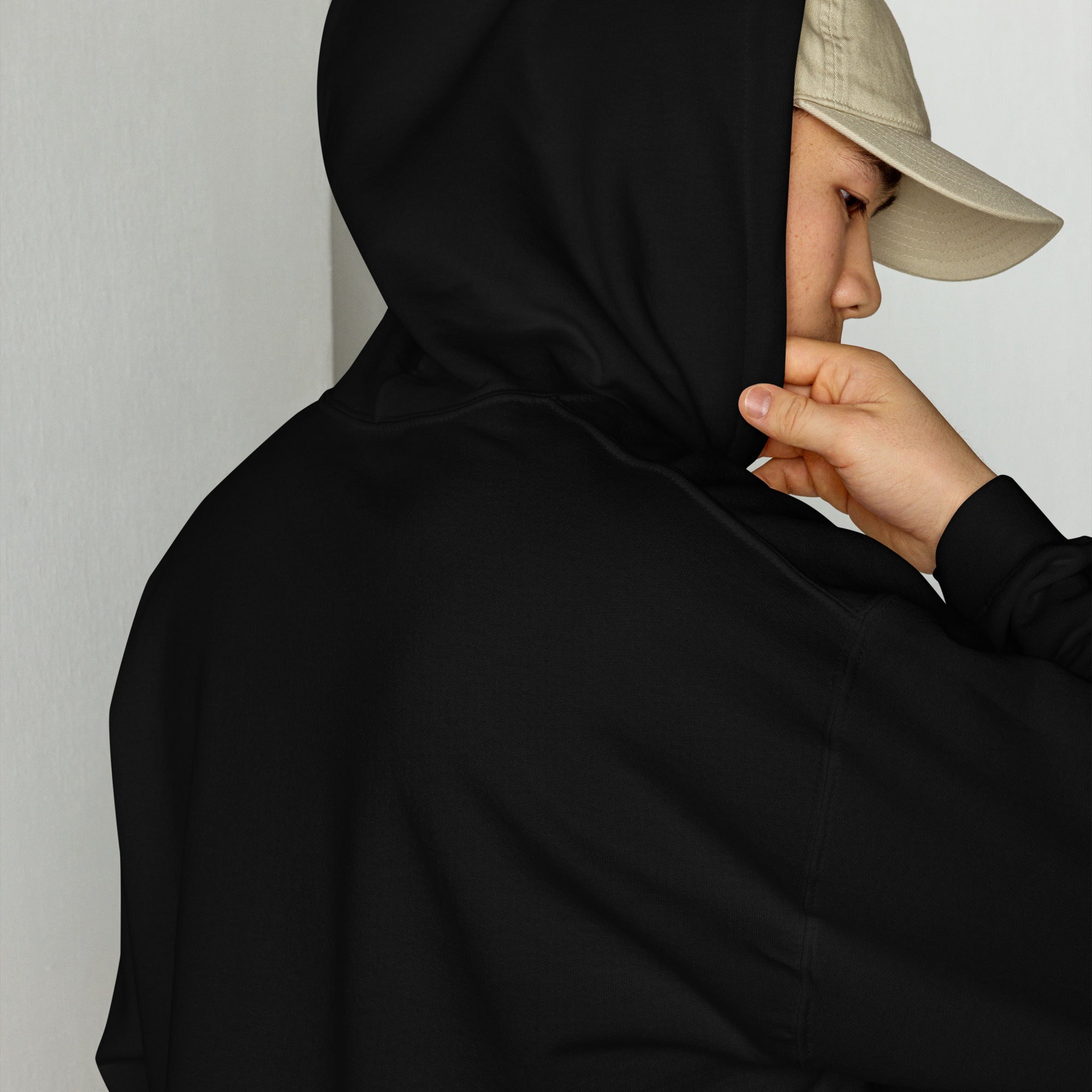 Black Embroidered Gold FortheBAG! Hoodie
