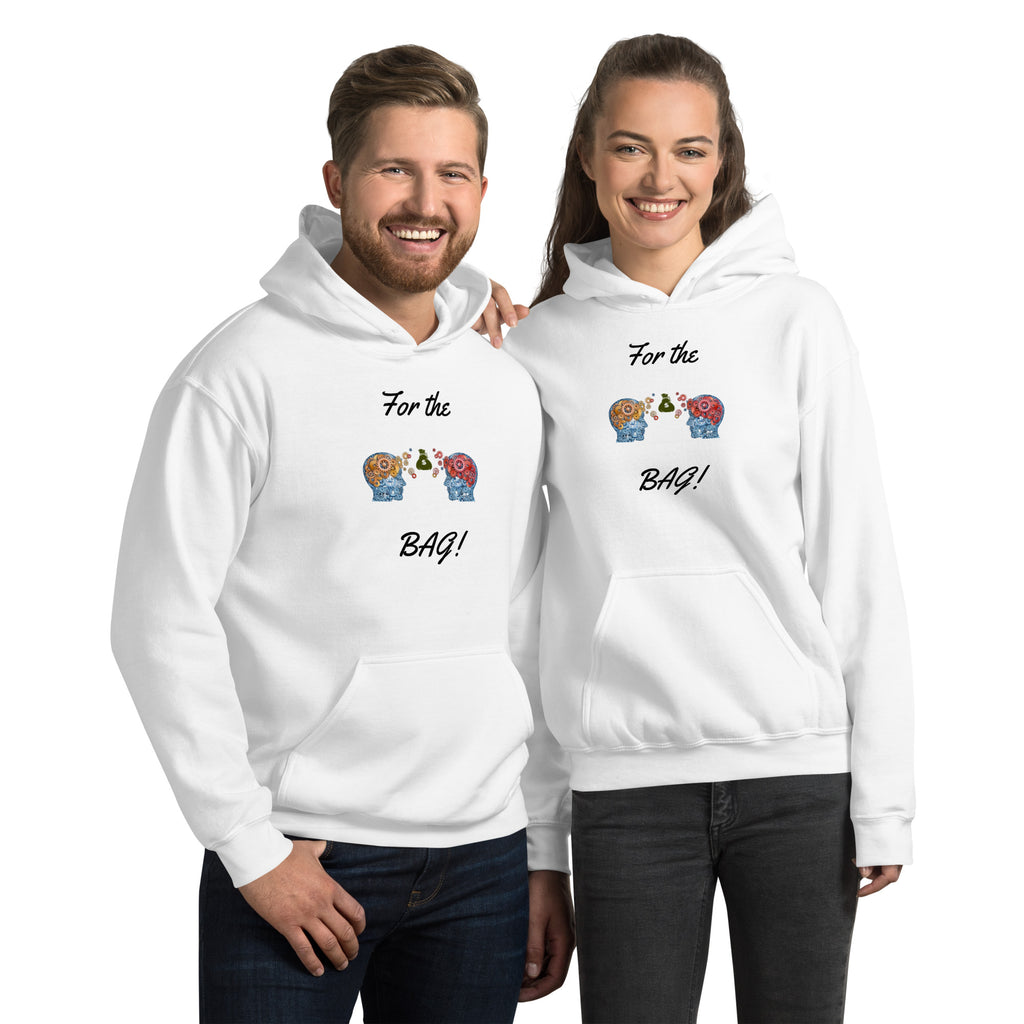 White Sharing Money Knowledge DGT Hoodie