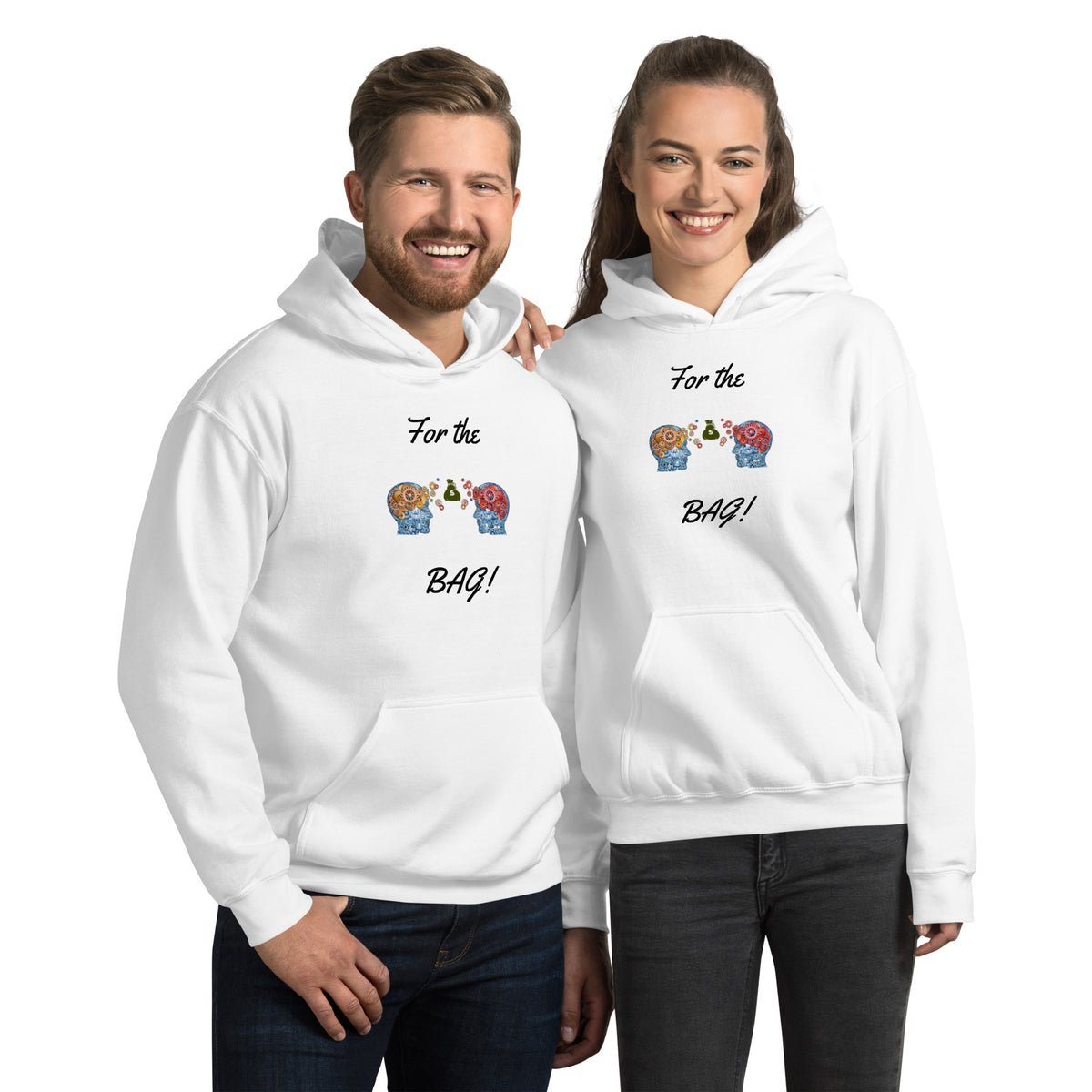 White Sharing Money Knowledge DGT Hoodie