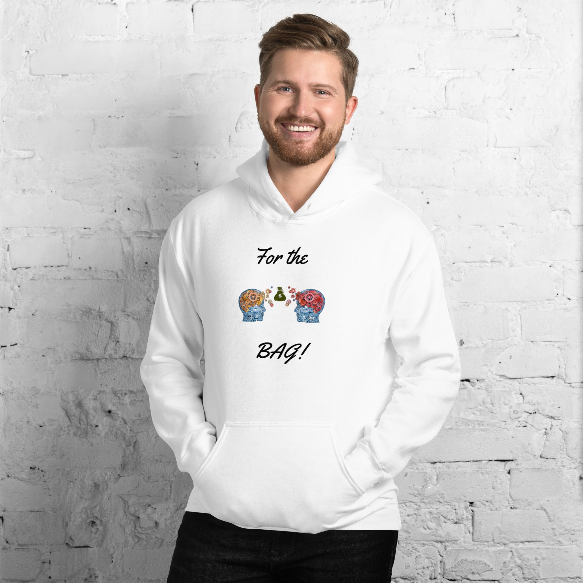 White Sharing Money Knowledge DGT Hoodie