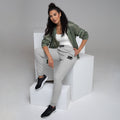 Grey Embroidered Cub Chunes Joggers