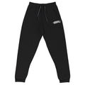 Black Embroidered Steak Joggers