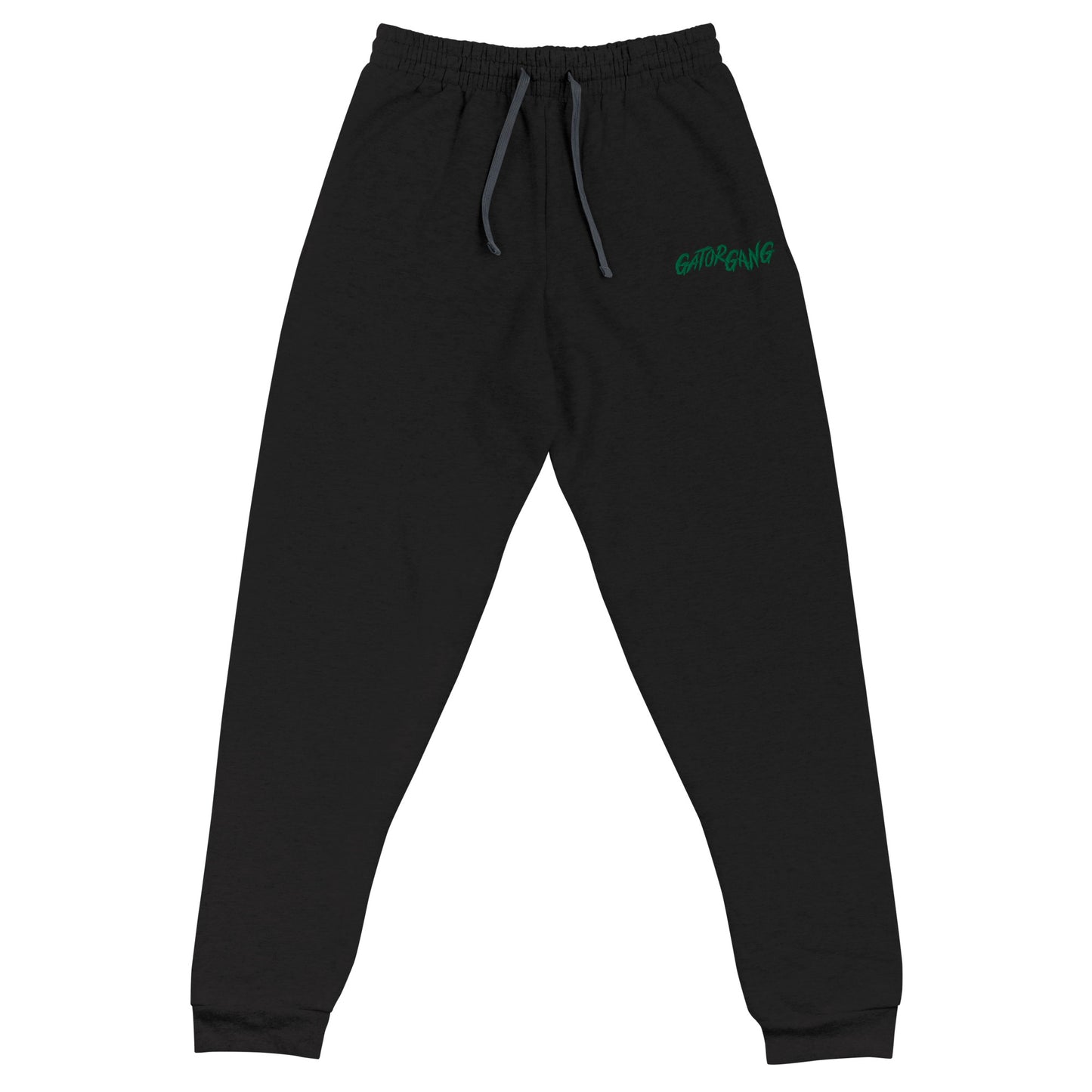 Black Embroidered GatorGang Joggers