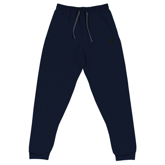 Navy Blue Embroidered Black Fairy Joggers