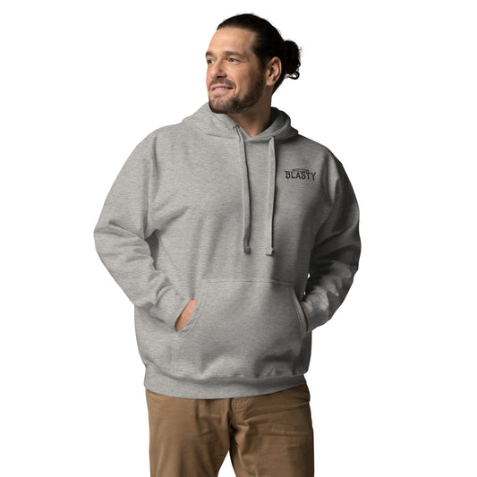 Grey Embroidered Blasty Hoodie