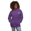 Purple Embroidered Purple Mushroom Hoodie