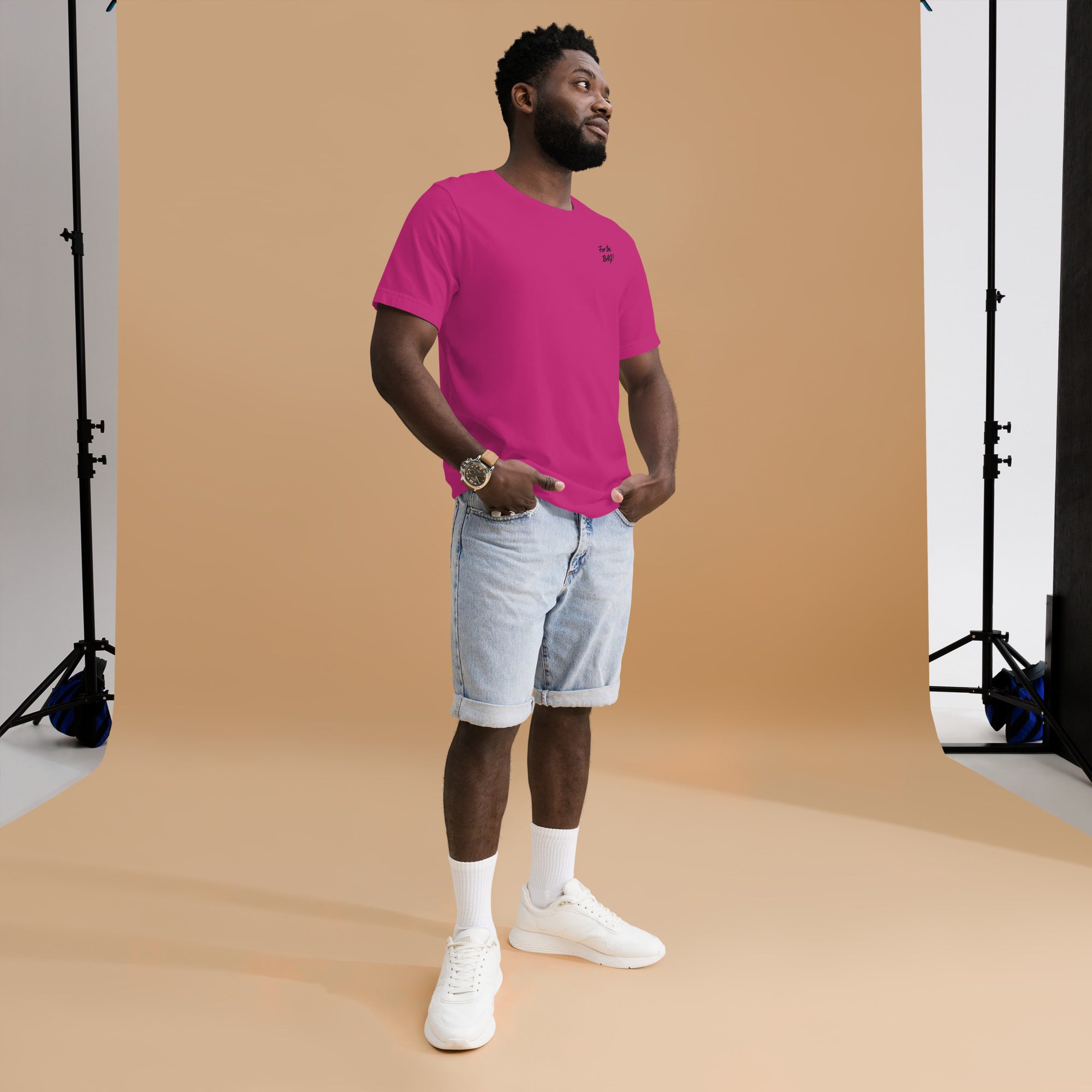 FortheBAG! Embroidered Pink t-shirt