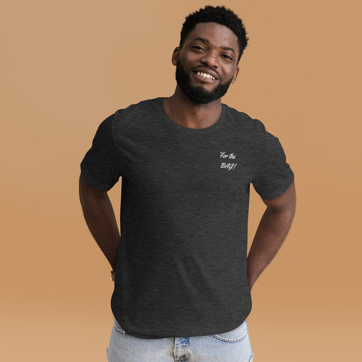 FortheBAG! Embroidered Black t-shirt