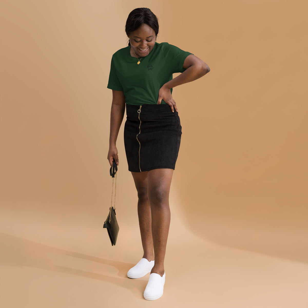 FortheBAG! Embroidered Green t-shirt